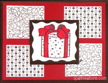 4 1/4" x 5 1/2" card: $10 card...5 squares...Barry...2004...birthday