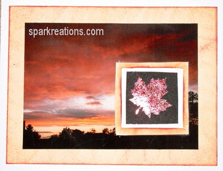 4 ¼” x 5 ½” card card...photo cut-out